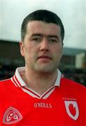 11 February 2001; Finbarr McConnell of Tyrone prior to the Allianz National Football League Division 1B match between Tyrone and Donegal at Healy Park in Omagh, Tyrone. Photo by Damien Eagers/Sportsfile