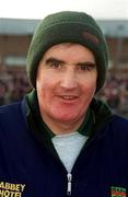 11 February 2001; Donegal manager Mickey Moran prior to the Allianz National Football League Division 1B match between Tyrone and Donegal at Healy Park in Omagh, Tyrone. Photo by Damien Eagers/Sportsfile