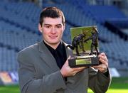 12 February 2001; International Handballer Dessie Keegan, from Mayo, who was presented with the Eircell GAA Player of the Month for January during a luncheon at Croke Park in Dublin. Photo by Ray McManus/Sportsfile