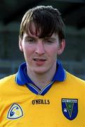 10 February 2001; Conor Connelly of Roscommon prior to the Allianz National Football League Division 1A match between Dublin and Roscommon at Parnell Park in Dublin. Photo by Ray McManus/Sportsfile