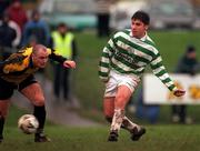 11 February 2001; Pascal Vaudequin of Shamrock Rovers during the Eircom League Premier Division match between Kilkenny City and Shamrock Rovers at Scanlan Park in Kilkenny. Photo by David Maher/Sportsfile