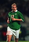 15 November 2000; Jason McAteer of Republic of Ireland during the International Friendly match between Republic of Ireland and Finland at Lansdowne Road in Dublin. Photo by Brendan Moran/Sportsfile