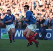 17 February 2001; Xavier Garbajosa of France during the Lloyds TSB Six Nations Rugby Championship match between Ireland and France at Lansdowne Road in Dublin. Photo by Brendan Moran/Sportsfile