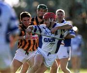 18 February 2001; Stephen Frampton of Waterford is tackled by JP Corcoran of Kilkenny during the Allianz National Hurling League Division 1B match between Waterford and Kilkenny at Walsh Park in Waterford. Photo by Aoife Rice/Sportsfile