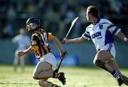 18 February 2001; Alan Geoghegan of Kilkenny in action against Tony Browne of Waterford during the Allianz National Hurling League Division 1B match between Waterford and Kilkenny at Walsh Park in Waterford. Photo by Aoife Rice/Sportsfile