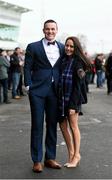 27 December 2015; Dublin hurler Liam Rushe and Sinead McKeown at the races. Leopardstown Christmas Racing Festival, Leopardstown Racecourse, Dublin. Picture credit: Ramsey Cardy / SPORTSFILE