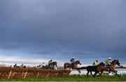 27 December 2015; A general view of the field during the Paddy Power Maiden Hurdle. Leopardstown Christmas Racing Festival, Leopardstown Racecourse, Dublin.  Photo by Sportsfile