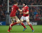 27 December 2015; Munster's Tommy O'Donnell comes on to replace team-mate Jack O'Donoghue during the second half. Guinness PRO12, Round 10, Munster v Leinster. Thomond Park, Limerick. Picture credit: Diarmuid Greene / SPORTSFILE