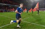 27 December 2015; Leinster's Jamie Heaslip makes his way out for the start of the game. Guinness PRO12, Round 10, Munster v Leinster. Thomond Park, Limerick. Picture credit: Diarmuid Greene / SPORTSFILE