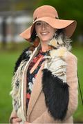 28 December 2015; Racegoer, Louise Cunningham, from Newry, at the races. Leopardstown Christmas Racing Festival, Leopardstown Racecourse, Dublin. Picture credit: Ramsey Cardy / SPORTSFILE