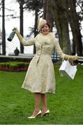 28 December 2015; Winner of the Monart most stylish lady competition, Carol Kennelly, from Tralee, Co. Kerry. Leopardstown Christmas Racing Festival, Leopardstown Racecourse, Dublin.  Photo by Sportsfile