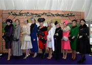 28 December 2015; Top ten finalists for the Monart Best Dressed Ladies competition. Leopardstown Christmas Racing Festival, Leopardstown Racecourse, Dublin. Picture credit: Cody Glenn / SPORTSFILE