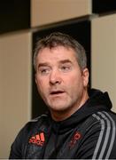 29 December 2015; Munster head coach Anthony Foley speaking during a press conference. Munster Rugby Press Conference, University of Limerick, Limerick. Picture credit: Diarmuid Greene / SPORTSFILE