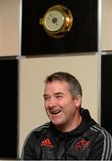 29 December 2015; Munster head coach Anthony Foley speaking during a press conference. Munster Rugby Press Conference, University of Limerick, Limerick. Picture credit: Diarmuid Greene / SPORTSFILE