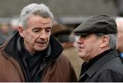 29 December 2015; Owners Michael O'Leary, left, of Gigginstown House Stud, and JP McManus in attendance during the day's racing. Leopardstown Christmas Racing Festival, Leopardstown Racecourse, Dublin. Picture credit: Brendan Moran / SPORTSFILE