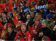 27 December 2015; Leinster supporters urge on their side during the game. Guinness PRO12, Round 10, Munster v Leinster. Thomond Park, Limerick. Picture credit: Stephen McCarthy / SPORTSFILE