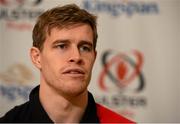 30 December 2015; Ulster's Andrew Trimble during a press conference. Ulster Rugby Press Conference, Kingspan Stadium, Ravenhill Park, Belfast, Co. Down.  Picture credit: Oliver McVeigh / SPORTSFILE