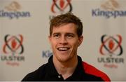 30 December 2015; Ulster's Andrew Trimble during a press conference. Ulster Rugby Press Conference, Kingspan Stadium, Ravenhill Park, Belfast, Co. Down.  Picture credit: Oliver McVeigh / SPORTSFILE