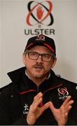 30 December 2015; Les Kiss, Ulster's Director of Rugby during a press conference. Ulster Rugby Press Conference, Kingspan Stadium, Ravenhill Park, Belfast, Co. Down.  Picture credit: Oliver McVeigh / SPORTSFILE