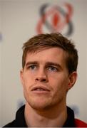 30 December 2015;  Ulster's Andrew Trimble during a press conference. Ulster Rugby Press Conference, Kingspan Stadium, Ravenhill Park, Belfast, Co. Down.  Picture credit: Oliver McVeigh / SPORTSFILE