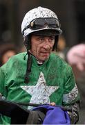 28 December 2015; Jockey Davy Russell after the Pertemps Network Handicap Hurdle. Leopardstown Christmas Racing Festival, Leopardstown Racecourse, Dublin. Picture Credit: Ray McManus / SPORTSFILE