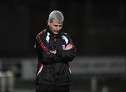 22 September 2009; A thoughtful Derry City manager, Stephen Kenny, on the sideline. Setanta Sports Cup, Derry City v St Patrick's Athletic, Brandywell, Derry. Picture credit: Oliver McVeigh / SPORTSFILE