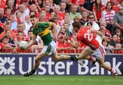 20 September 2009; Tommy Walsh, Kerry, in action against Eoin Cadogan, Cork. GAA Football All-Ireland Senior Championship Final, Kerry v Cork, Croke Park, Dublin. Picture credit: Pat Murphy / SPORTSFILE