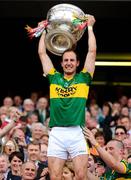 20 September 2009; Tadhg Kennelly, Kerry, lifts the Sam Maguire cup. GAA Football All-Ireland Senior Championship Final, Kerry v Cork, Croke Park, Dublin. Picture credit: Stephen McCarthy / SPORTSFILE