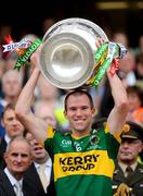 20 September 2009; Michael McCarhty, Kerry, lifts the Sam Maguire cup. GAA Football All-Ireland Senior Championship Final, Kerry v Cork, Croke Park, Dublin. Picture credit: Stephen McCarthy / SPORTSFILE