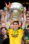 20 September 2009; Ger Reidy, Kerry, lifts the Sam Maguire cup. GAA Football All-Ireland Senior Championship Final, Kerry v Cork, Croke Park, Dublin. Picture credit: Stephen McCarthy / SPORTSFILE
