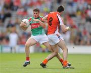 20 September 2009; Fergal Durkan, Mayo, in action against Peter Carragher, Armagh. ESB GAA Football All-Ireland Minor Championship Final, Armagh v Mayo, Croke Park, Dublin. Picture credit: Stephen McCarthy / SPORTSFILE