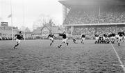 12 March 1966; A general view of a the action between Ireland and Wales. Five Nations Championship, Ireland v Wales, Lansdowne Road, Dublin. Picture credit; Connolly Collection / SPORTSFILE
