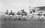 12 March 1966; A general view of a lineout being contested between Ireland and Wales. Five Nations Championship, Ireland v Wales, Lansdowne Road, Dublin. Picture credit; Connolly Collection / SPORTSFILE