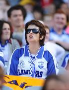 13 September 2009; A Waterford supporter during the game. Gala All-Ireland Junior Camogie Championship Final, Offaly v Waterford, Croke Park, Dublin. Picture credit: Stephen McCarthy / SPORTSFILE