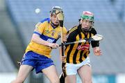 13 September 2009; Nicky O'Connell, Clare, in action against John Mulhall, Kilkenny. Bord Gais Energy GAA All-Ireland U21 Hurling Championship Final, Clare v Kilkenny, Croke Park, Dublin. Picture credit: Stephen McCarthy / SPORTSFILE