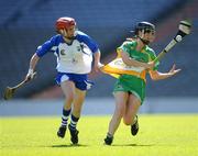 13 September 2009; Marion Crean, Offaly, in action against Grainne Kenneally, Waterford. Gala All-Ireland Junior Camogie Championship Final, Offaly v Waterford, Croke Park, Dublin. Picture credit: Ray McManus / SPORTSFILE