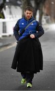 1 January 2016; Sean O'Brien, Leinster, arrives ahead of the game. Guinness PRO12 Round 11, Leinster v Connacht. RDS Arena, Ballsbridge, Dublin. Picture credit: Stephen McCarthy / SPORTSFILE