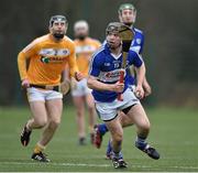 2 January 2016; PJ Scully, Laois, in action against Antrim. Bord na Mona Walsh Cup, Group 2, Laois v Antrim. Kelly Heywood Community School, Ballinakill, Portlaoise , Co. Laois. Picture credit: Matt Browne / SPORTSFILE