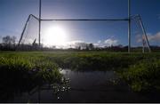 3 January 2016; A view of the goalposts ahead of the game. Bord na Mona O'Byrne Cup, Group D, Wicklow v Westmeath. Bray Emmetts, Bray, Co. Wicklow Picture credit: Ramsey Cardy / SPORTSFILE