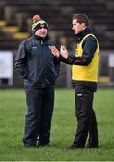 3 January 2016; Stephen Rochford, left,  Mayo manager with coach Tony McEntee. FBD Connacht League, Section A, Mayo v NUIG. Elverys MacHale Park, Castlebar, Co. Mayo. Picture credit: David Maher / SPORTSFILE