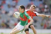 20 September 2009; Caolan Crowe, Mayo, in action against Eugene McVerry, Armagh. ESB GAA Football All-Ireland Minor Championship Final, Armagh v Mayo, Croke Park, Dublin. Picture credit: Brendan Moran / SPORTSFILE