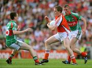 20 September 2009; Declan McKenna, Armagh, in action against Cillian O'Connor, left, and Andrew Farrell, Mayo. ESB GAA Football All-Ireland Minor Championship Final, Armagh v Mayo, Croke Park, Dublin. Picture credit: Brendan Moran / SPORTSFILE