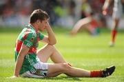 20 September 2009; A dejected Keith Rogers, Mayo, at the final whistle. ESB GAA Football All-Ireland Minor Championship Final, Armagh v Mayo, Croke Park, Dublin. Picture credit: Brendan Moran / SPORTSFILE