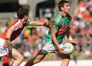 20 September 2009; Ciaran Charlton, Mayo, in action against Kevin Nugent, Armagh. ESB GAA Football All-Ireland Minor Championship Final, Armagh v Mayo, Croke Park, Dublin. Picture credit: Pat Murphy / SPORTSFILE