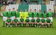 8 September 2009; The Republic of Ireland squad. Four Nations U19 Tournament, Republic of Ireland v Portugal, Tallaght Stadium, Tallaght. Picture credit; Pat Murphy / SPORTSFILE