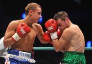 26 September 2009; Oisin Fagan, right, in action against Juris Ivanovs during their International Lightweight bout. Hunky Dorys Fight Night Undercard, The O2, Dublin. Picture credit: David Maher / SPORTSFILE