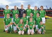 24 September 2009; The Republic of Ireland team. FIFA 2011 Women's World Cup Qualifier, Republic of Ireland v Kazakhstan, Turners Cross, Co. Cork. Picture credit: Matt Browne / SPORTSFILE