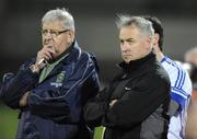 26 September 2009; St. Gall's manager, Lenny Harbinson, right, along with selector, Liam Stewart, watch on from the sideline. Antrim Senior County Football Final, St. Gall's, Belfast v Portglenone Roger Casements, Casement Park, Belfast. Picture credit: Oliver McVeigh / SPORTSFILE