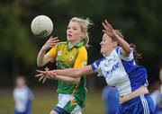 26 September 2009; Ciara Logue, Aghyaran, Co. Tyrone, in action against Sheena Tally, Galbally, Co. Tyrone, during the Junior Shield Final. 2009 All-Ireland Ladies Football 7's, Naomh Mearnog, Portmarnock, Dublin. Picture credit: Brendan Moran / SPORTSFILE