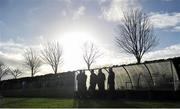 3 January 2016; A general view of the  Laois bench before the game. Bord na Mona O'Byrne Cup, Group C, Laois v UCD. Park Ratheniska GAA Club, Powelstown, Ratheniska, Co. Laois Picture credit: Sam Barnes / SPORTSFILE